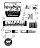 Snapper P216012 - 21" Walk-Behind Mower, 6 HP, Steel Deck, Series 12 Ersatzteile Decals (Part 2)